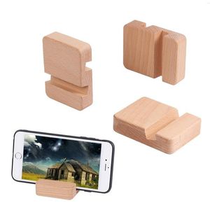 Slot Wood Bracket Phone Bracket Phone Stand IPad Flat Bracket Desktop Mobile Phone Universal Solid Wood Mobile Holder LX4178