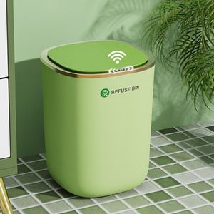 Avfallsfack 12L Intelligent Trash Can Smart Sensor Touchless Automatic Kitchen Badrum Toalett Garbag BIN Vattentät luktbeständig avloppsbokning 230306