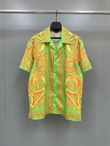 2023 camicia casual in seta stampata da uomo marchio di lusso designer qualità primavera ed estate nuova camicia comoda