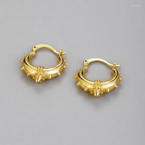 Hoop Earrings Tarnish Free 316L Stainless Steel For Women Ladies Minimalist Circle Gold Earring Hip Hop Jewelry Dropship