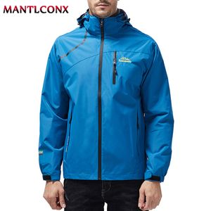 Men's Jackets MANTLCONX Waterproof Men's Jacket Coat Outdoor Hooded Men's Spring Jacket Windbreak Autumn Male Coat Fashion Clothing Brand 230303