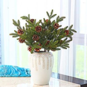 Dekorative Blumen, künstliche Blumen, künstliche Pflanzen, Tannenzweige, Weihnachtsbaum für Partydekorationen, Weihnachtsschmuck, Kindergeschenk