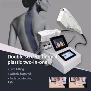 Liposonik Hifu Makinesi 7D 2 1 Vücut Scuplt Yüksek Yoğunluklu Ultrason Yüz Kaldırma Kırışıklık Çıkarma İnce Makinesi Taşınabilir Çift Ekran CE