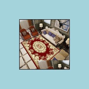 Carpets European Persian Art Area Large Rug For Living Room Nonslip Kitchen Carpet Bedroom Floor Mat Outdoor Parlor Home Decor Drop Dh382