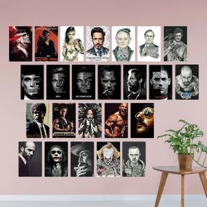 Movie Star Metal Poster Metal målning Clown Movie Poster Plack Metal Vintage Actor Metal Sign Tin Sign Wall Decor för Man Cave Bar Pub Club Decor Size 30x20cm W01