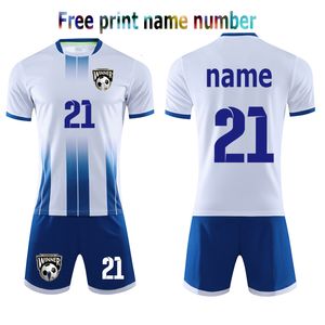 Outdoor TShirts Custom Soccer Jjersey Set Men Football Uniform Soccer Jerseys Futbol Child Football Set Suit Men Tracksuit 3XS3XL 230306