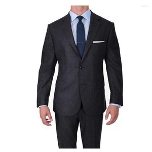 Męskie garnitury luksus Super 120 Wool Suit Men Custom Celeor Business ręcznie robione na zamówienie ślub dla MTM