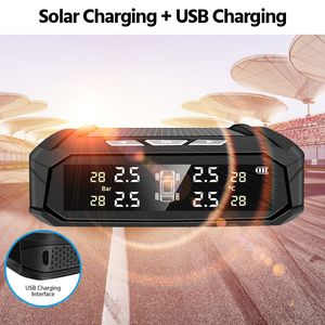 Acceo K10 Solar Power Car TPMS Цифровой ЖК -дисплей.