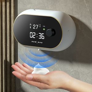 Automatic Soap Dispenser with Temperature Display | Waterproof Touchless Hand Washer for Bathroom