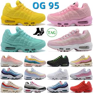 2023 OG 95 Designer Running Shoes Triple Pink White Gradient 95s Red Next Nature Rise Unity Ghost Pastell Yellow Wmns Cork Suede Aqua Cork Pink Womens Sport Sneakers T8