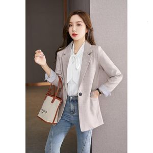 Women's Suits Blazers Korean version Casual Suit Jacket Women's Autumn Fashion Single Button Office Ladies Casual Suit Company Classic Jacket Chic 230306