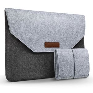 Bolsas para laptop Bolsa para laptop de 13,3 a 15,6 polegadas com estojo de armazenamento extra e mouse pad para MacBook Pro Dell Capa de feltro de 15,6 polegadas 230306