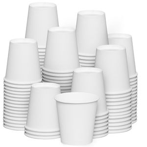 Disposable White Paper Cups Beverage Drinking Paper Coffee Tea Milk Cup Drink Accessories