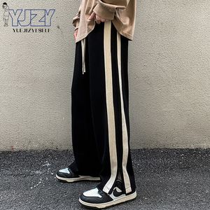 Męskie spodnie jesień mężczyźni swobodny szerokopasmowy spodnie Koreańska wersja Y2K Streetwear Hip Hop Men Mode Modne spodnie dresowe spodnie Harajuku Pants Mężczyźni 230303