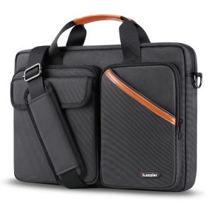 Bolsas para laptop iCozzier 13.3-15.6 Multifuncional Business Computer Laptop Case Unissex Espaçoso Laptop Manga Ombro Messenger Bag para Homens 230306