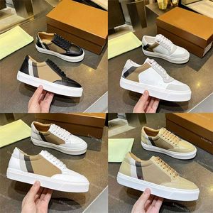 Designer Casual Shoes Vintage Checked Cotton Sneakers Men Women Low-top Trainers Striped Pattern Shoe Canvas Gabardine Loafers