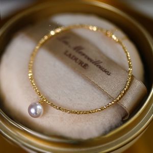 925 Sterling Silber Imitation Perlen Perlen Kettenarmbänder für Frauen mit Ausgangsketten -Charm -Armbandschmuck