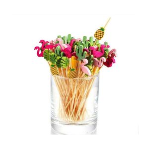 Bar Tools Bamboo Skewer Cocktail Picks Handmade Natural Tooticks For Drinks Appetizer Skewers Sticks Party Supplies Drop Delivery Ho Dhf54