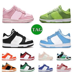 2023 Designer Panda Kid Scarpe da bambino per ragazzo Ragazza Sport Nero Bianco Chunky Low Cows Scarpe da ginnastica Ragazzi Ragazze All'aperto Bambino Bambini Althletic Sneakers Bambini Eur 25-35