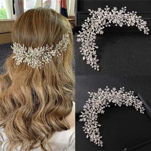 Tiaras Crystal Rhinestone Bridal Wedding Headbands Tiaras Hairbands For Women Bride Bridal Wedding Hair Accessories Jewelry Band Gift R230306