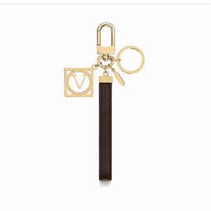 23 Leather Key Chain Gold Designer Keychain Mens Women Keyring Monogram Bag Car Pendant Luxury Key Buckle