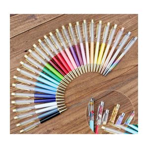 Bollpoint pennstudenter Colorf Crystal Ball Diy Blank Pen School Office Signature BH2542 TQQ Drop Delivery Business Industrial Writi Dhab6