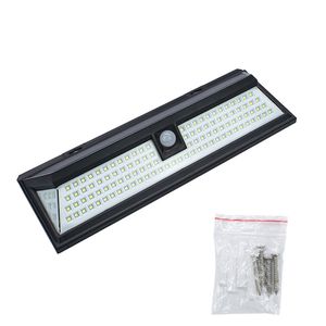 118 LED Luces de pared solares Sensor de movimiento PIR a prueba de agua Iluminación de jardín Lámpara solar LED para exteriores 3 modos Puerta de piscina de seguridad Luces solares crestech