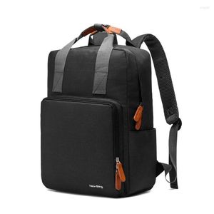 Ryggsäck Ta med avslappnad bärbar dator Lätt klassisk skolväska Bookbag Water Resistant Rucksack för resemän