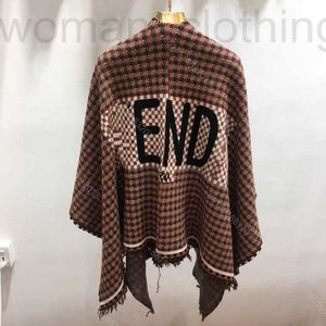 designer Fashion cape dress wool sweater hoodie for women casual womens brand sweaters coats striped knit capes long sleeve evening OG85