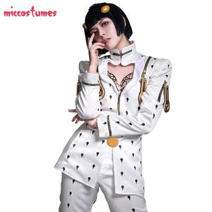 Anime Costumes Men's Bruno Cosplay Come Black White Suits Uniform Zentai Full Sets for Halloween come Top and Pants Z0301