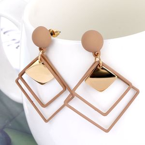 Fashion Statement Geometric Drop Earrings for Women Vintage Alloy Earring Party Jewelry Gifts Wholesale