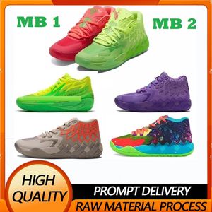 أحذية كرة Lamelo عالية الجودة MB1 Rick Morty of Mens Basketballs Shoes Queen City Galaxy of Melo Basketball Shoes Melos MB1 SHOLE TRAINGERS SHOET FOR KIDS
