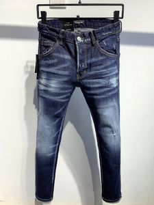 DSQ PHANTOM TURTLE Jeans da uomo Jeans firmati di lusso da uomo Skinny strappati Cool Guy Causal Hole Denim Fashion Brand Fit Jeans Pantaloni lavati da uomo 6123