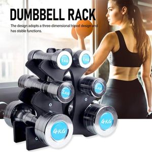 3-laags Dumbbell Storage Rack Stand voor Home Gym Oefening Multilevel handgewicht Tower Stand for Gym Organisation265N