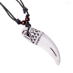 Naszyjniki wisiorek vinatge punkowa żywica etniczna gotycka orła kształt urok regulowany długie dławiki męskie naszyjnik biżuteria dla przyjaciela e361