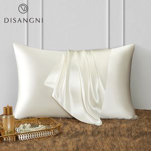 Pillow Case DISANGNI 22 Mummi 100% mulberry silk pillowcase for hair and skin doublesided zipper type 1pc 230306