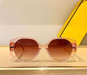 Transparent Pink Acetate Solglasögon för kvinnor Mode Solglasögon Designers Solglasögon occhiali da sole Sunnies UV400 glasögon med box