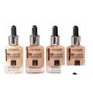 Foundation New Makeup Brand Hd Liquid Erage 30Ml 4Colors Second Skin Effect Beige Cosmetics Drop Delivery Health Beauty Face Dhhzl