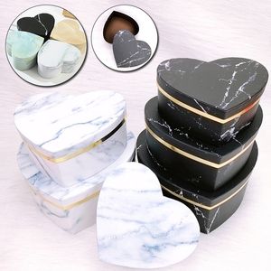 Gift Wrap 3st Florist Hat Boxes Heart Shaped Box Candy Gift Container Packaging Diy Valentine's Day Flower Boxes For Wedding Party 230306