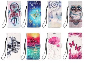 3D Print Pattern cases Butterfly Flower Wallet Flip PU Leather Case for Samsung S23 PLUS A54 A14 A23 A73 A13 5G