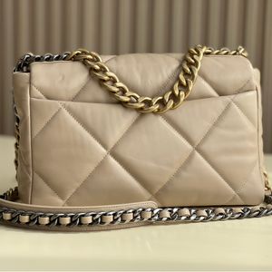 10A Designer Bag Goat Skin Flap Purse Gold and Silver Stitching Chain Handbags Diamond Lattice 637g