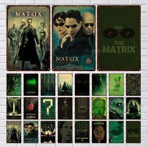 Matrix Film Metall-Blechschild, Vintage-Poster, Plakette, Traumland, Filmplakat, Blechschild, Heimdekoration, Platten für Wohnzimmer, Tür, Club, Garage, Wanddekoration, Größe 30 x 20 cm, w01