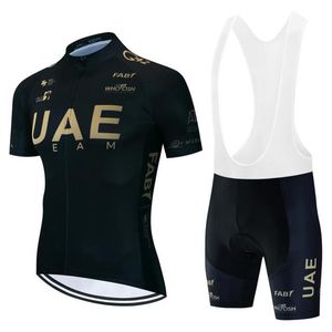 2023 UAE Team Cycling Short Sleeves jersey bib shorts Sets Best selling anti-UV summer bike clothing breathable bicycle Sports Uniform ropa ciclismo Y23030606