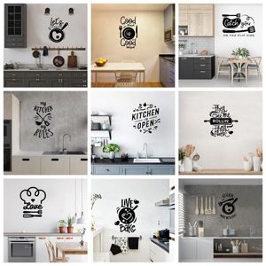 Wall Stickers Cute Kitchen Decal Living Room Removable Mural For Kids Rooms Decoration Decor DecalsWall StickersWall