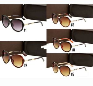 Moda occhiali da sole firmati con montatura galleggiante Donna Vintage Luxury Brand occhiali da sole Specchio Testa di leopardo classica
