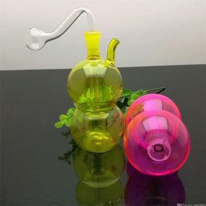 Cachimbos coloridos Hulu Mute Filter Glass Water Tobacco Bottle Great Pyrex Glass Oil Burner Pipe