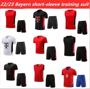 22 23 Bayern Kurzarm Kurzarm Erwachsener Tracksuit Kit Fußballtrikots Übersicht 2022 /2023