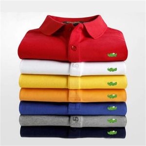 2022 Summer Luxury Mens krótki rękaw Nowy bawełniany haftowany biznes koszulka polo moda luźna kurtka modowa S-6x