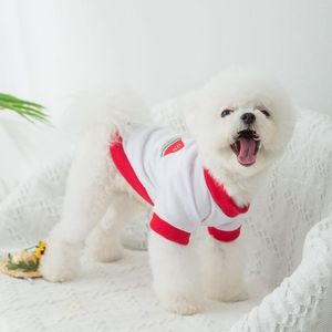 Camiseta de roupas de roupas de cachorro Camiseta de verão Cat Teddy Spring e Fin Bichon Small Puppies