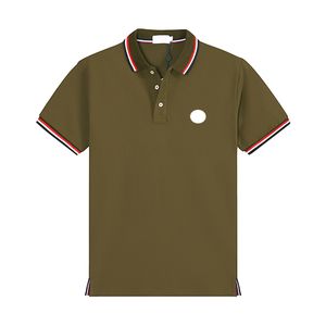 Polo da uomo di base a 6 colori Maglietta da uomo T-shirt da uomo con ricamo sul petto Logo Polo Magliette estive Francia T-shirt di marca di lusso Uomo Top Taglia M - XXL 874